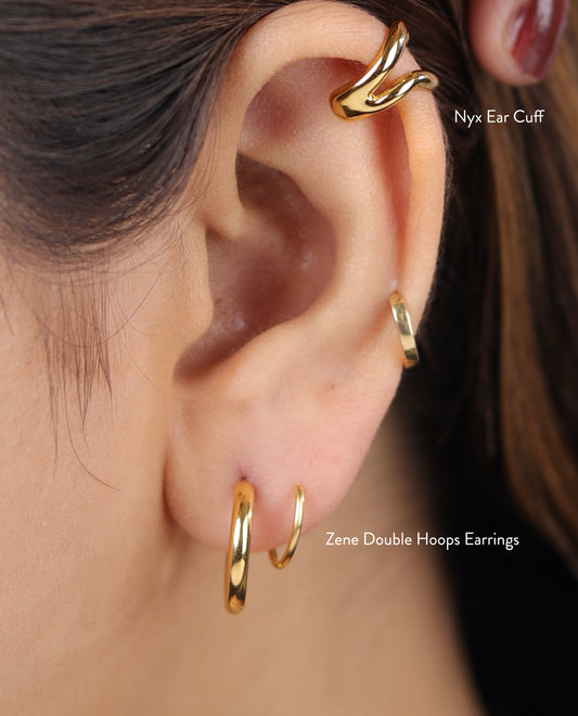 Zene Double Hoop Earrings