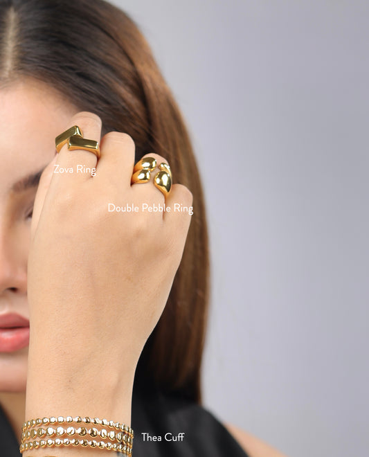 Double Pebble Ring