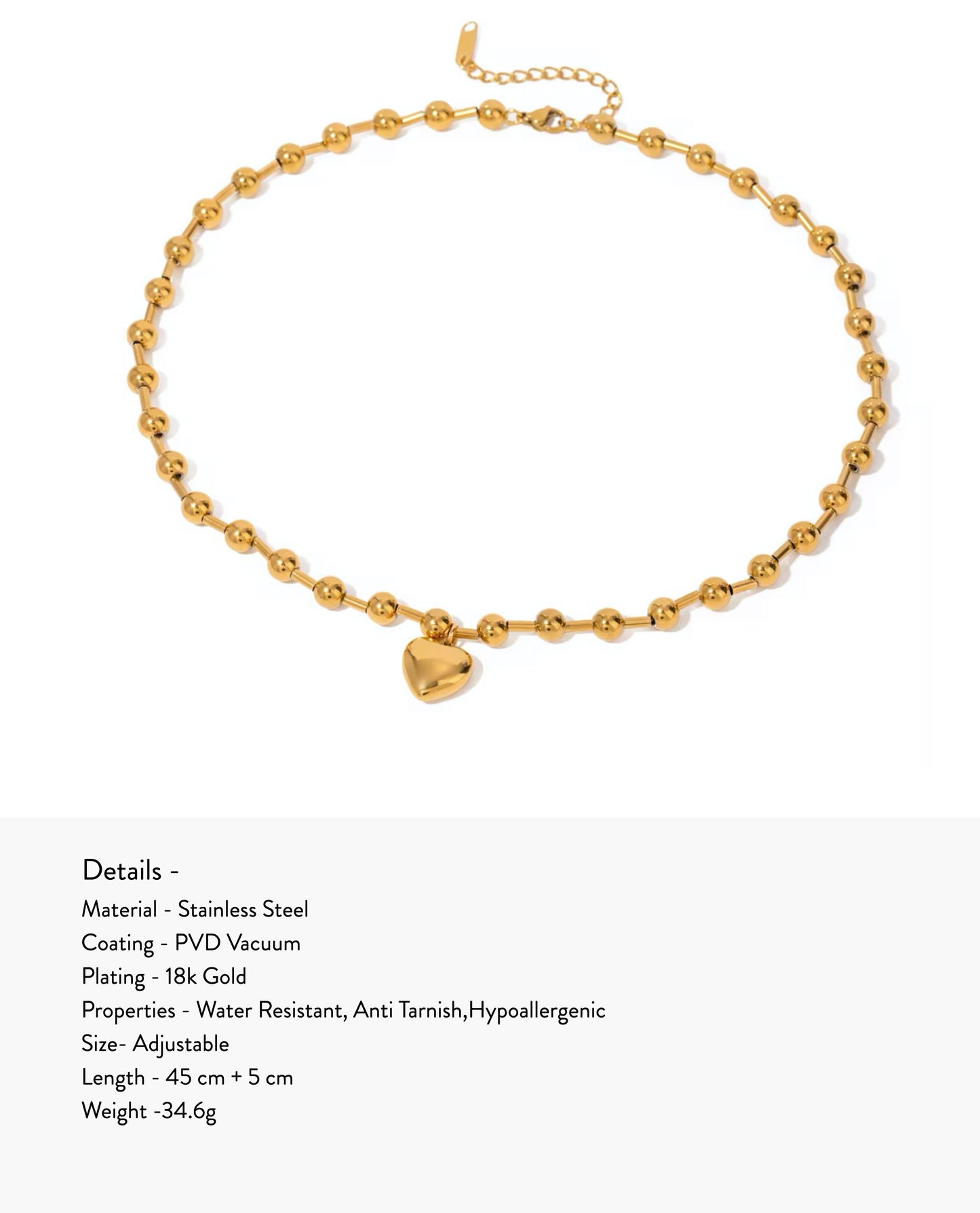 Alba Heart Necklace
