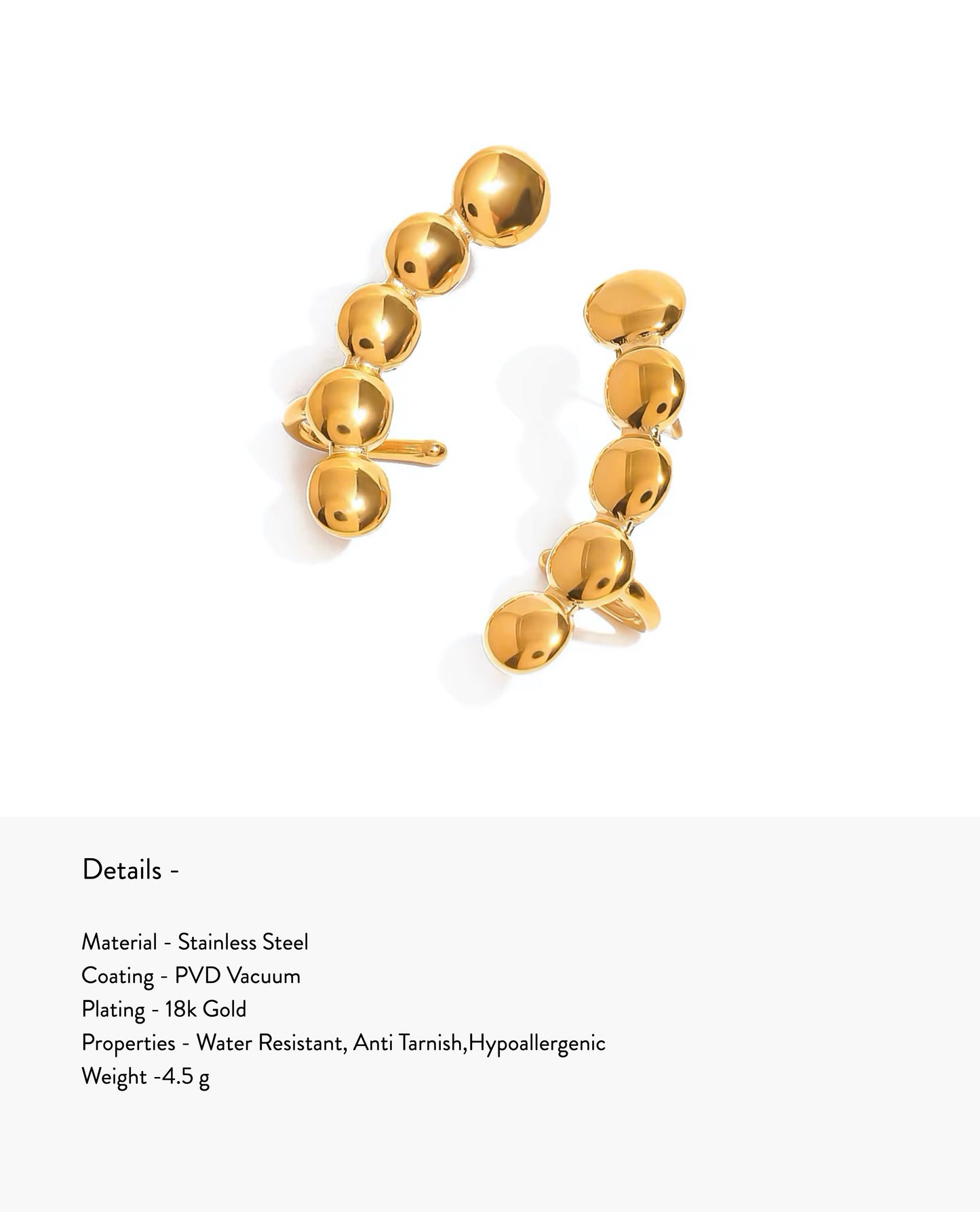 Nysa Cuff Earrings