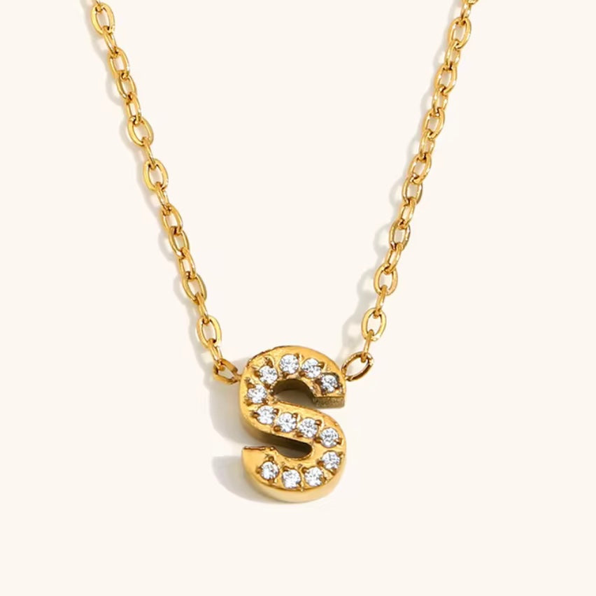 Dainty Initial Necklace