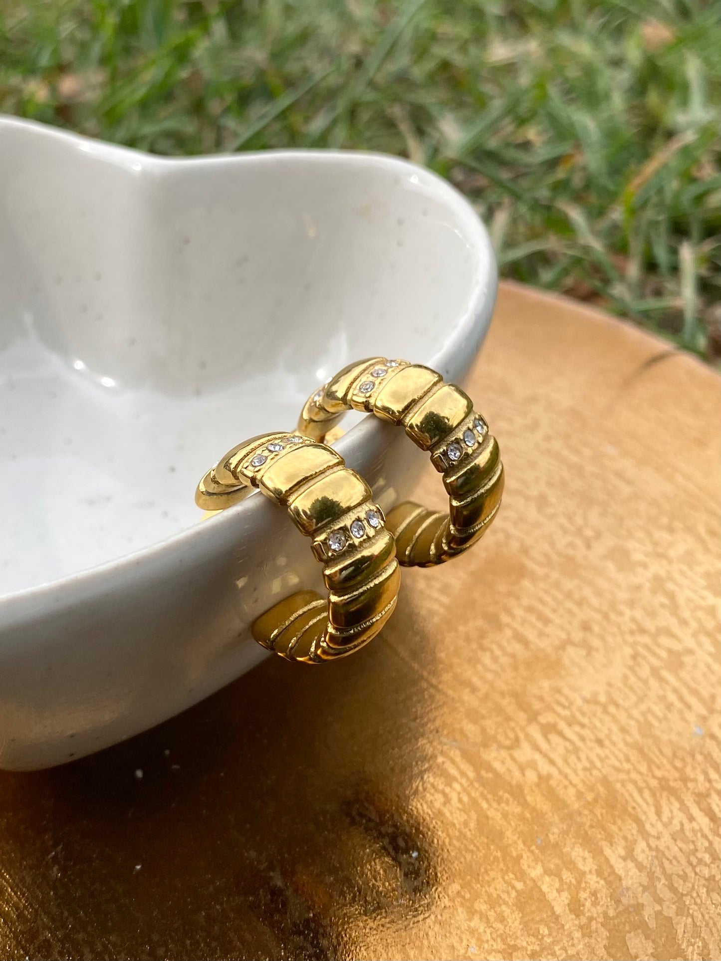 Fallon Studded Mini Hoops