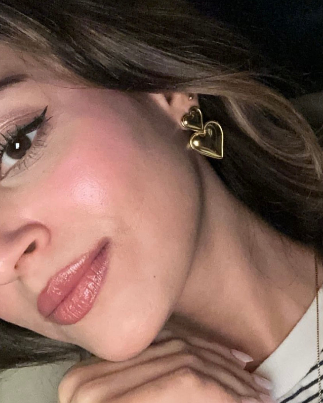 Rae Double Heart Earrings
