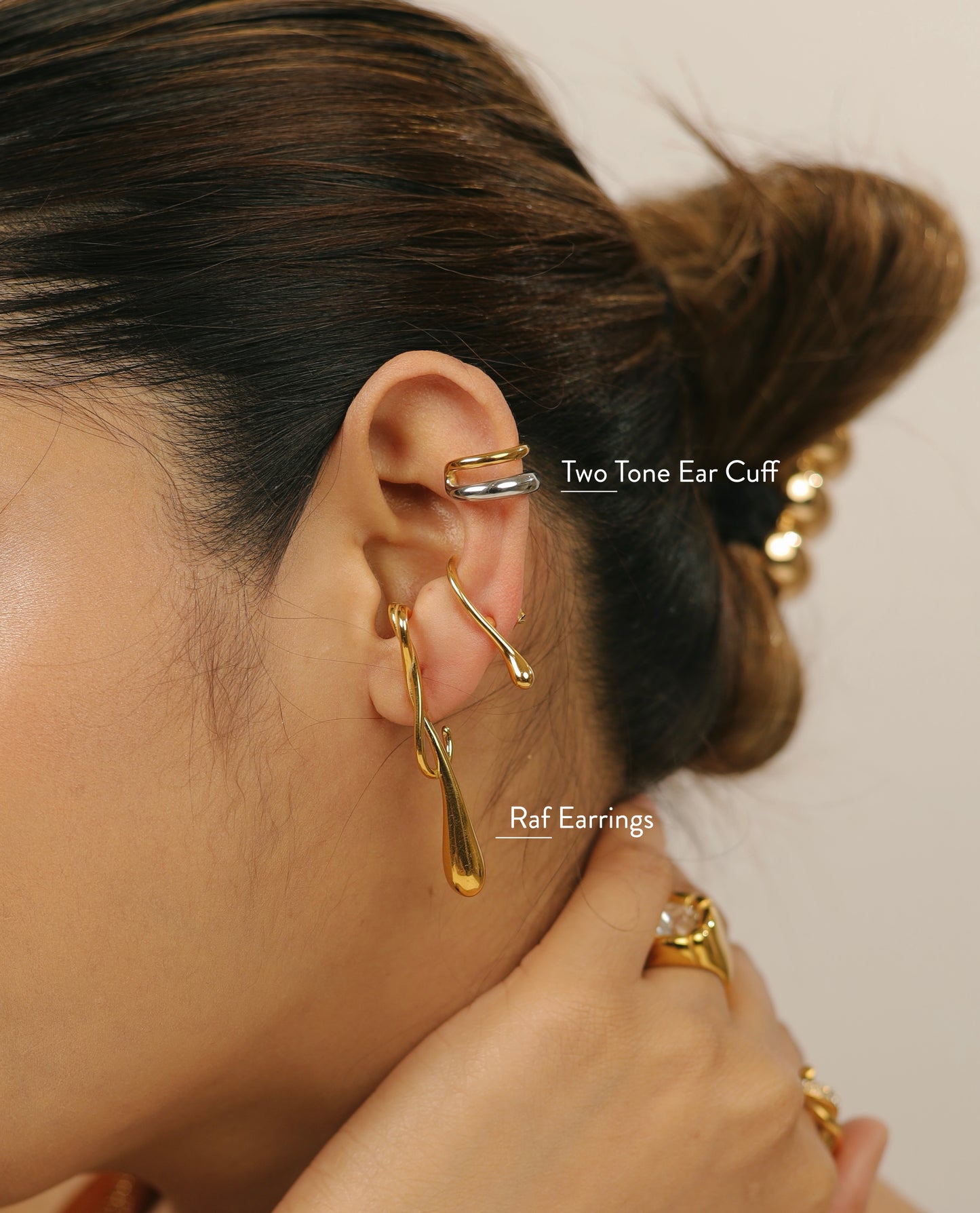 Raya Two Tone Ear Cuff