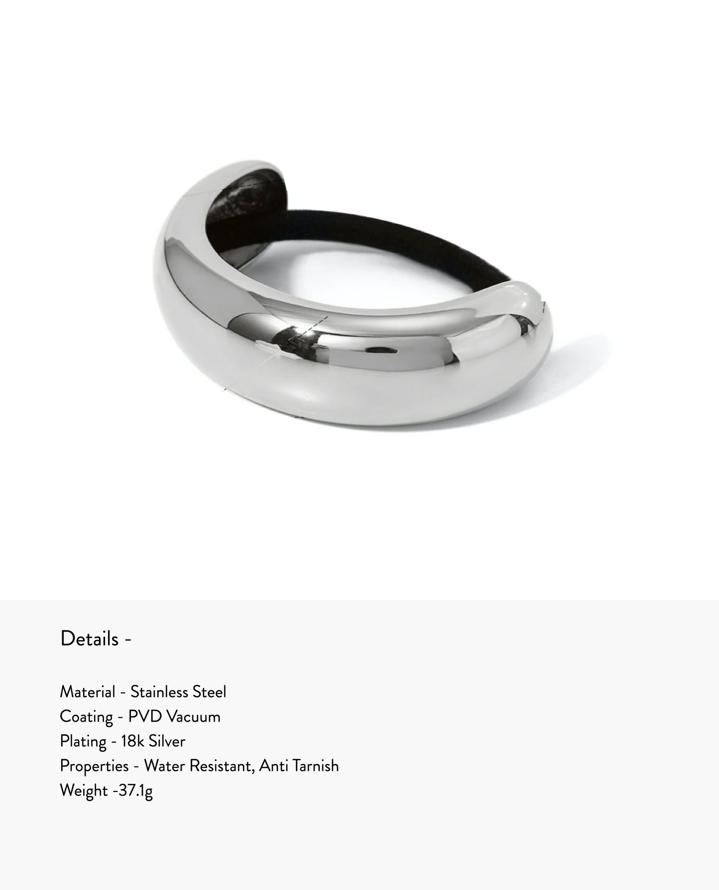 Isla - Dove Pony Cuff (Silver)