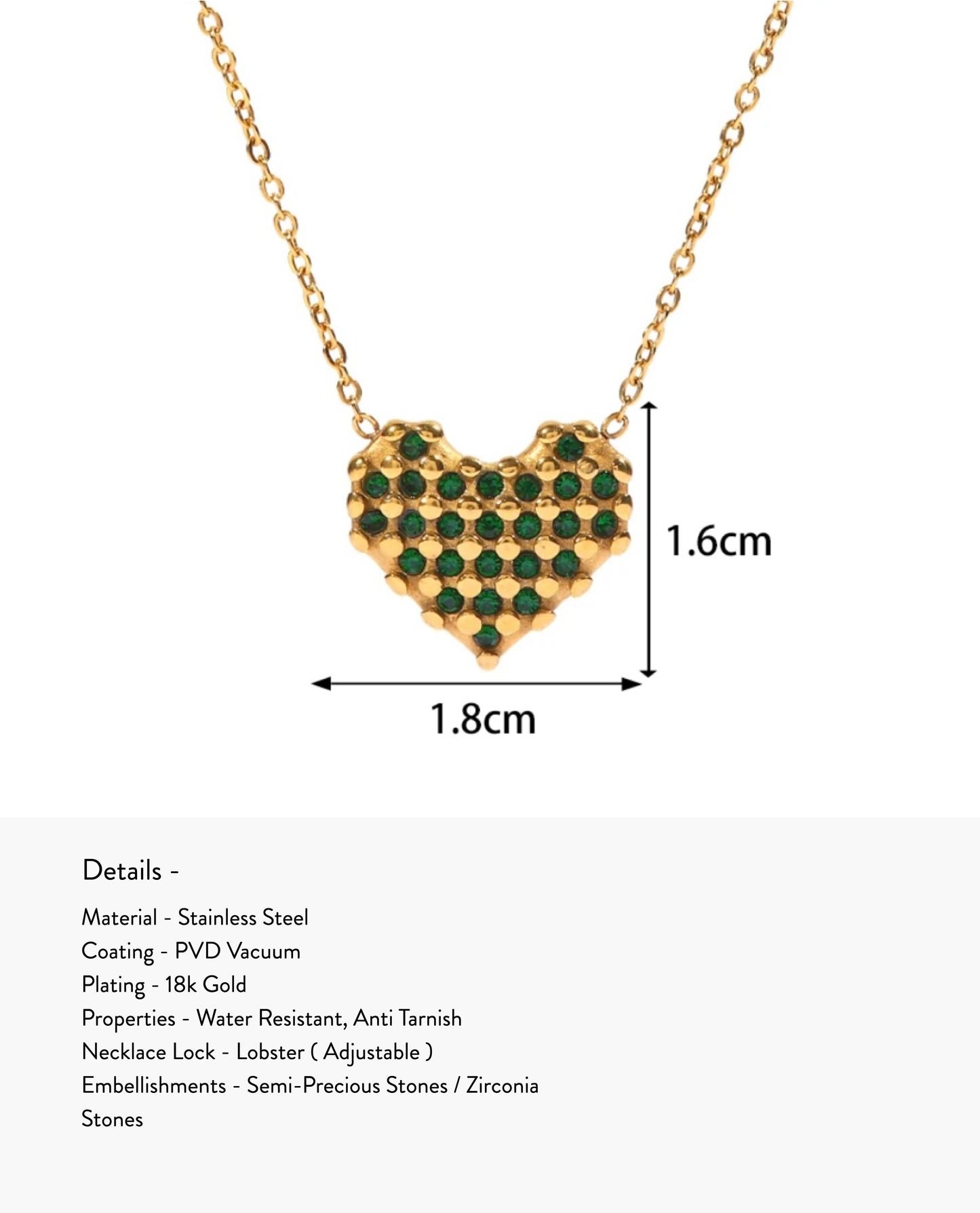 Rae Heart Necklace
