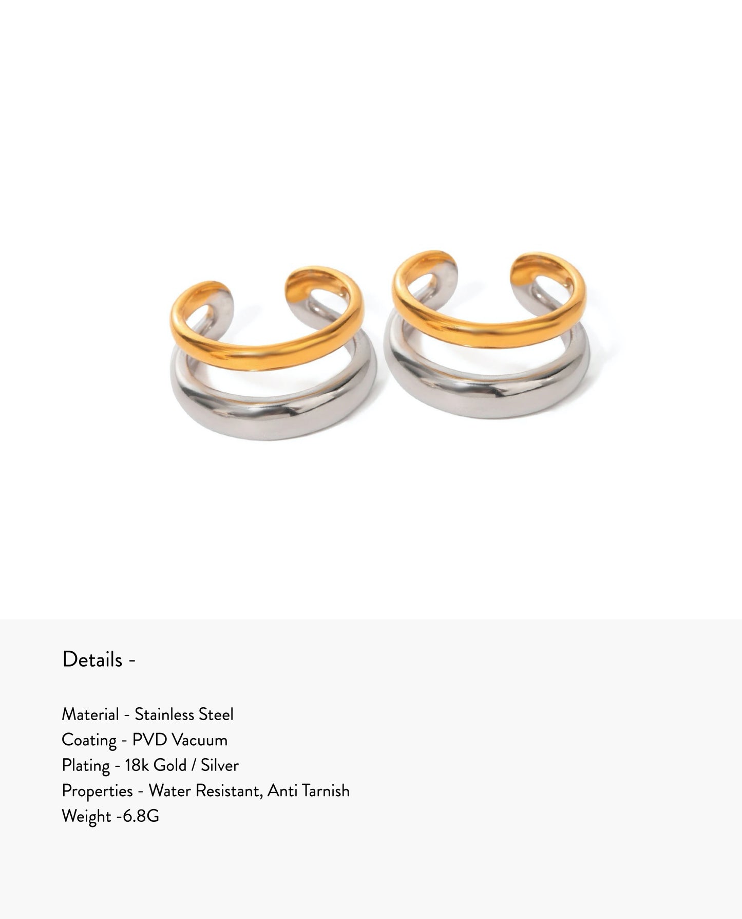Raya Two Tone Ear Cuff