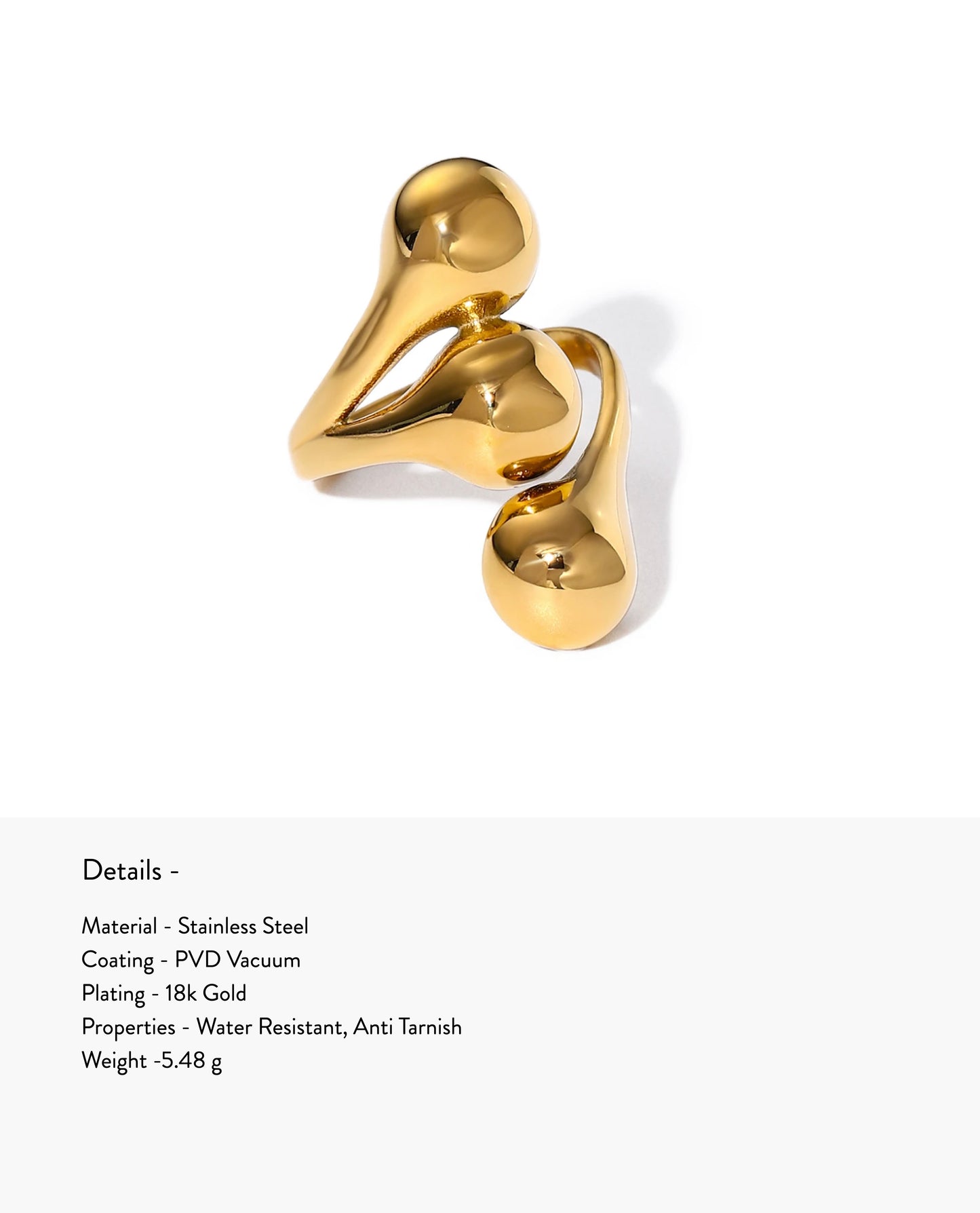 Isla Clara Ring | Free Size