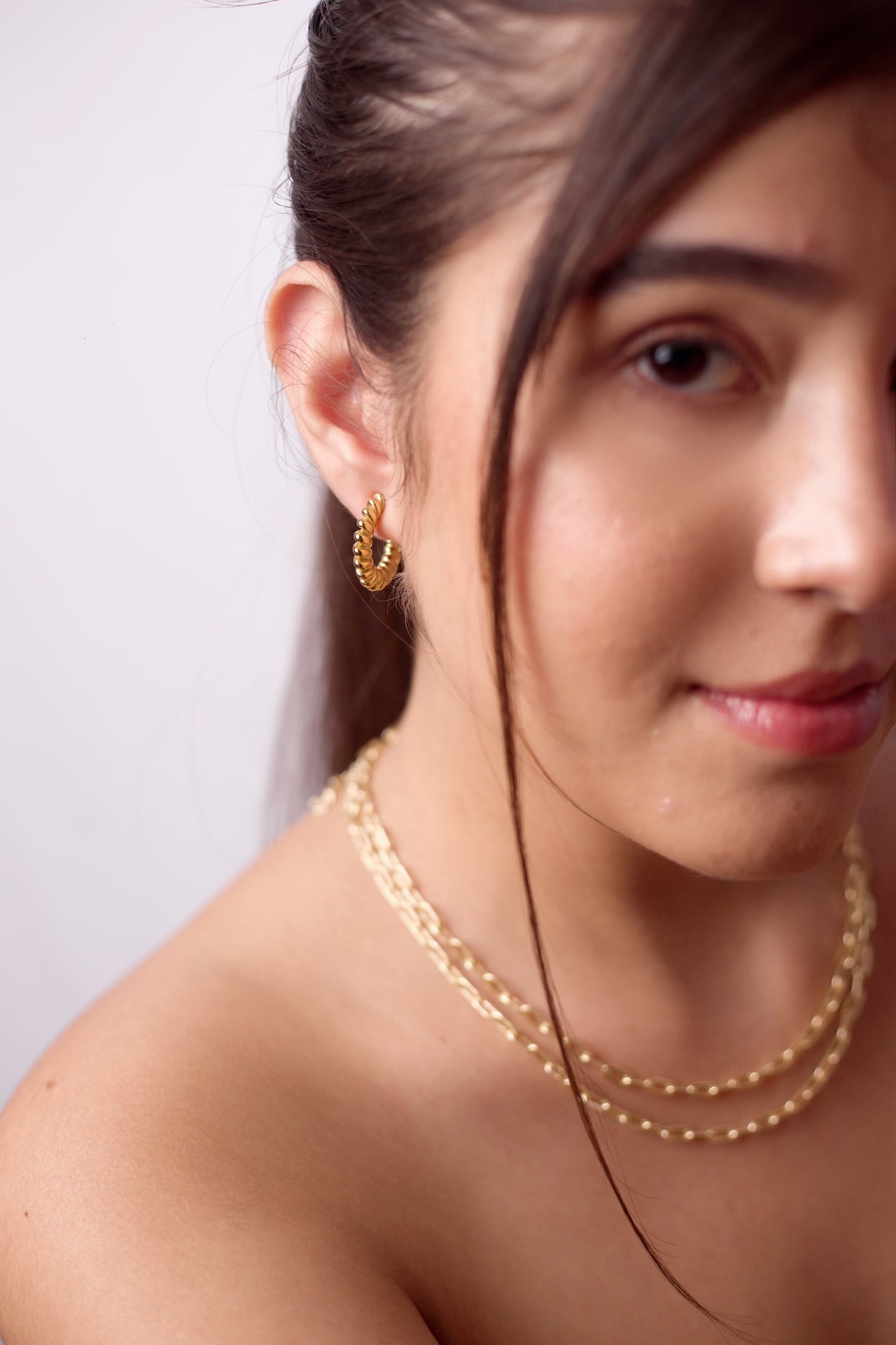 Rae Coil Huggie Hoops