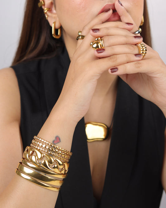 Cleo Cuff- Gold (Adjustable)