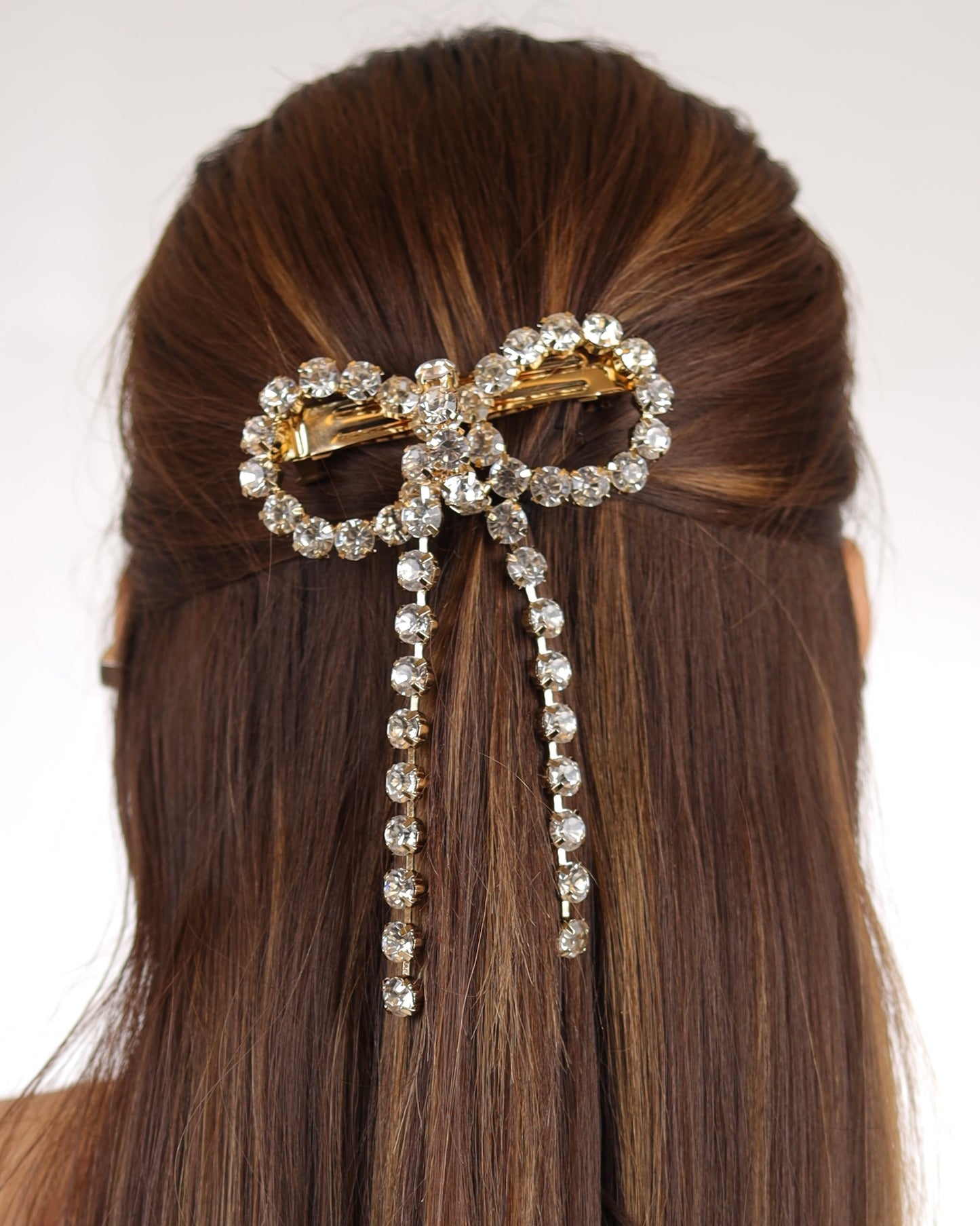 Crystal Bow Clip
