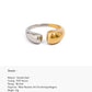 Vale Pebble Ring (Free Size)