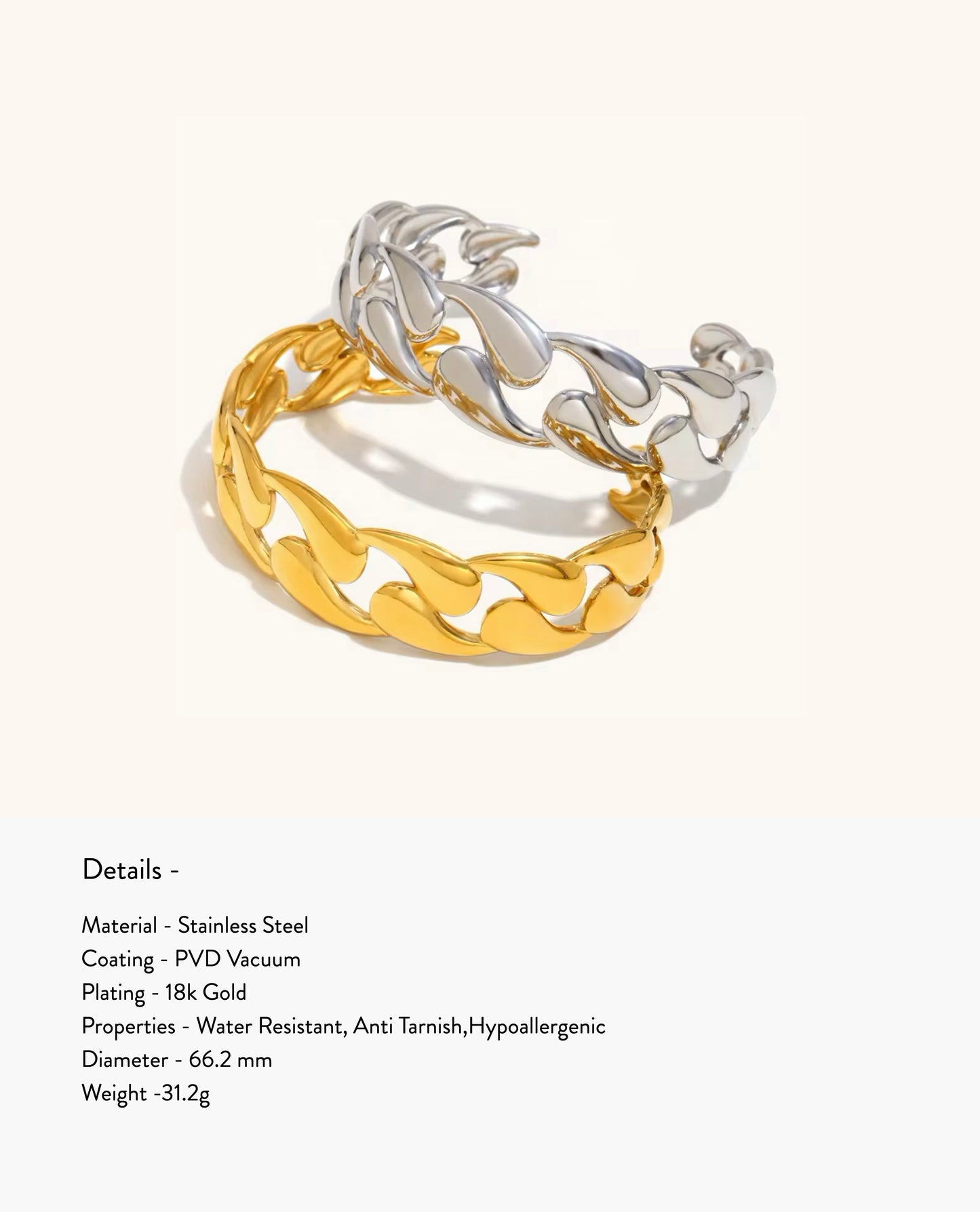 Cleo Cuff- Gold (Adjustable)