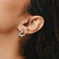 Fallon Silver Heart Studs