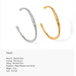 Rae Wave Bangle (Adjustable ) ( Single )