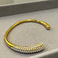 Rae Pearl Pebble Bangle | Adjustable