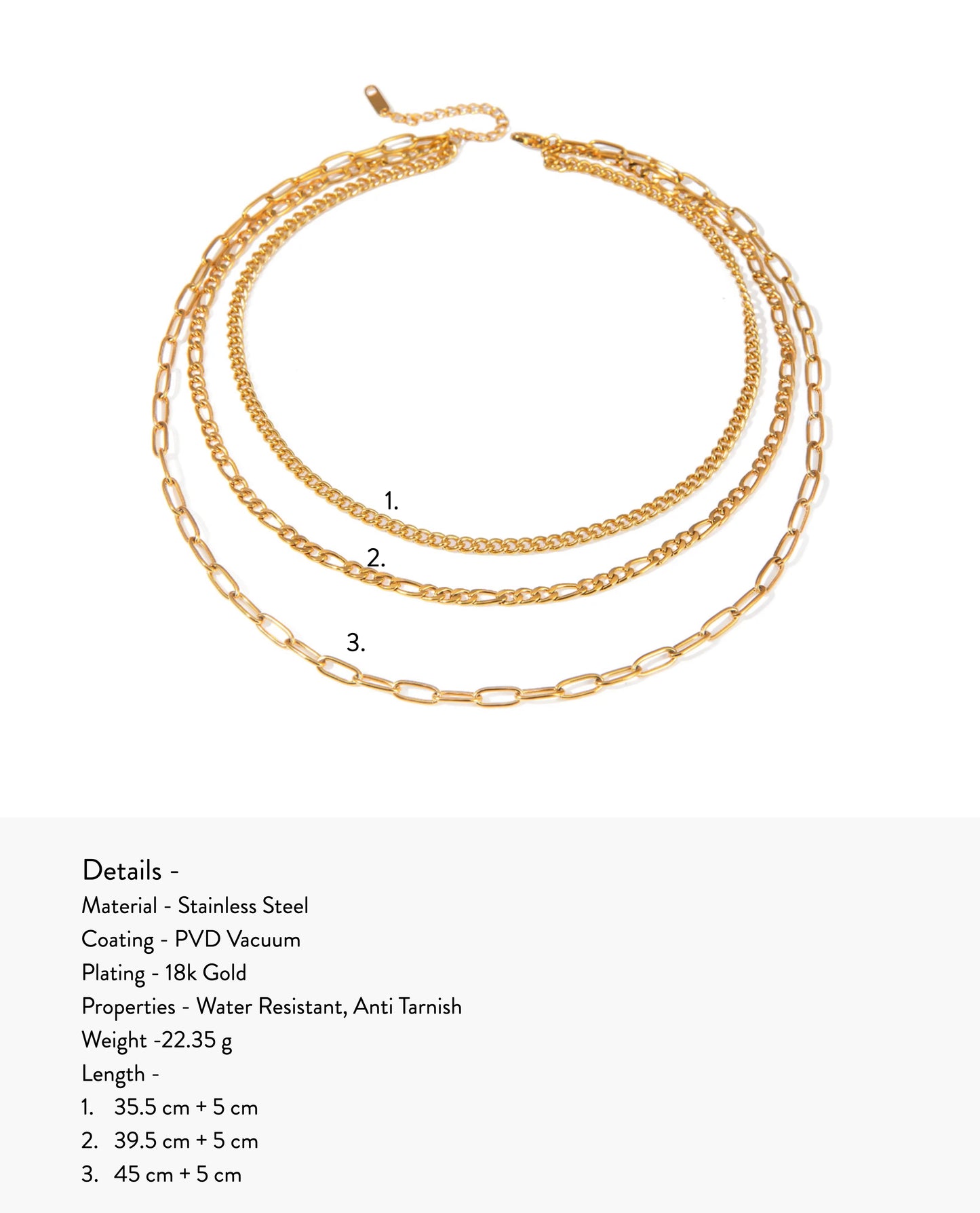 Raya Triple Layer Necklace