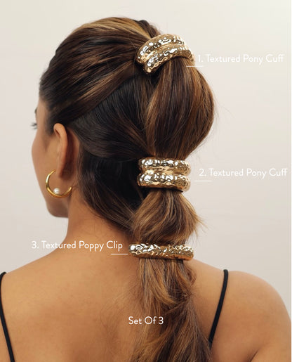 Raya Textured Pony Cuff