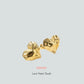 Fallon Lava Heart Studs