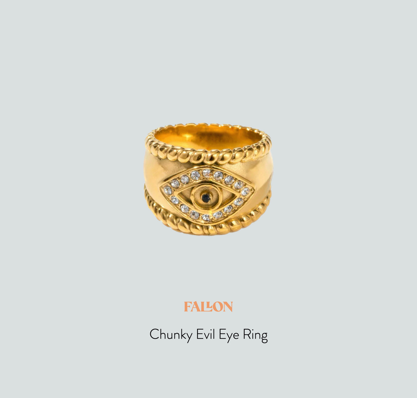 Fallon Chunky Evil Eye Ring