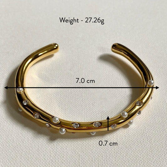 Rae Studded Pearl Cuff