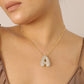 Studded Initial Necklace